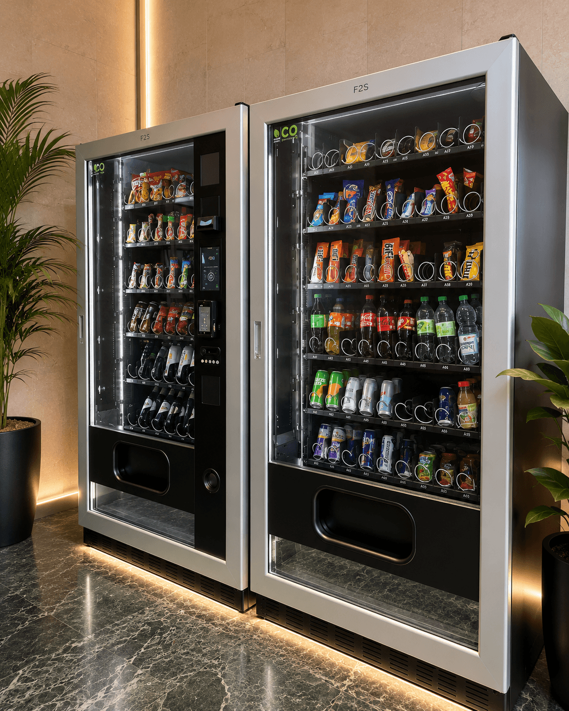 Getränke- und Snackautomaten bei Parkport Frankfurt - Erfrischungen und Snacks vor der Abreise