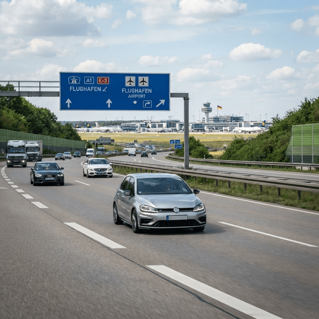 Mit dem Auto zum Flughafen Frankfurt: Anfahrt, Route & günstig parken