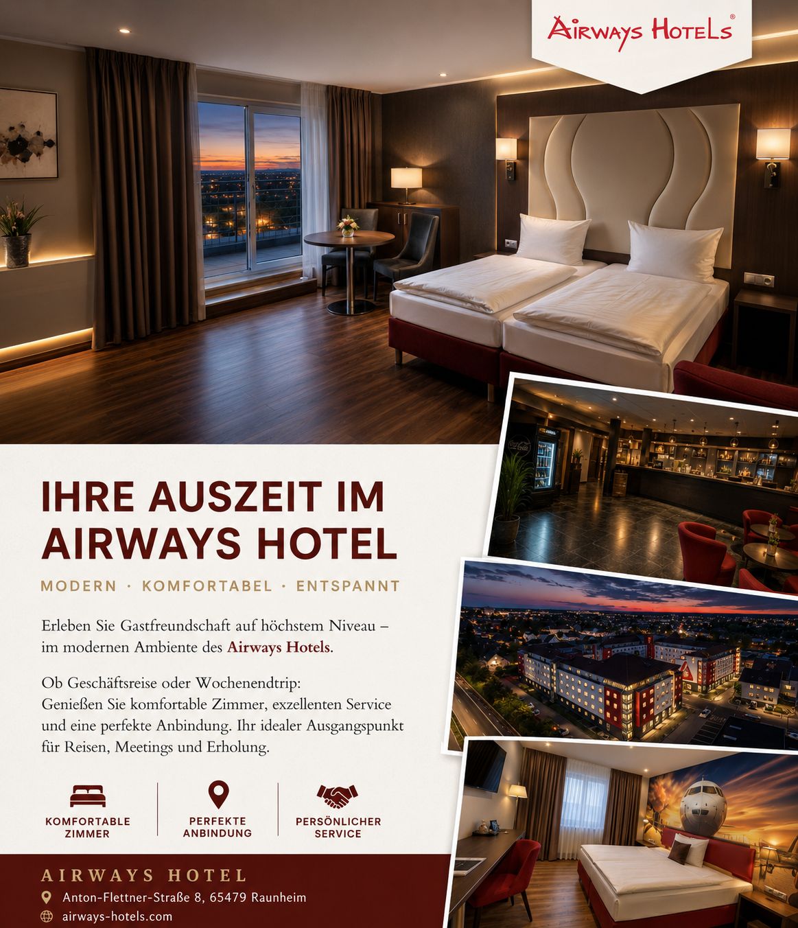 Airways Hotel - Hotelzimmer und Einrichtung