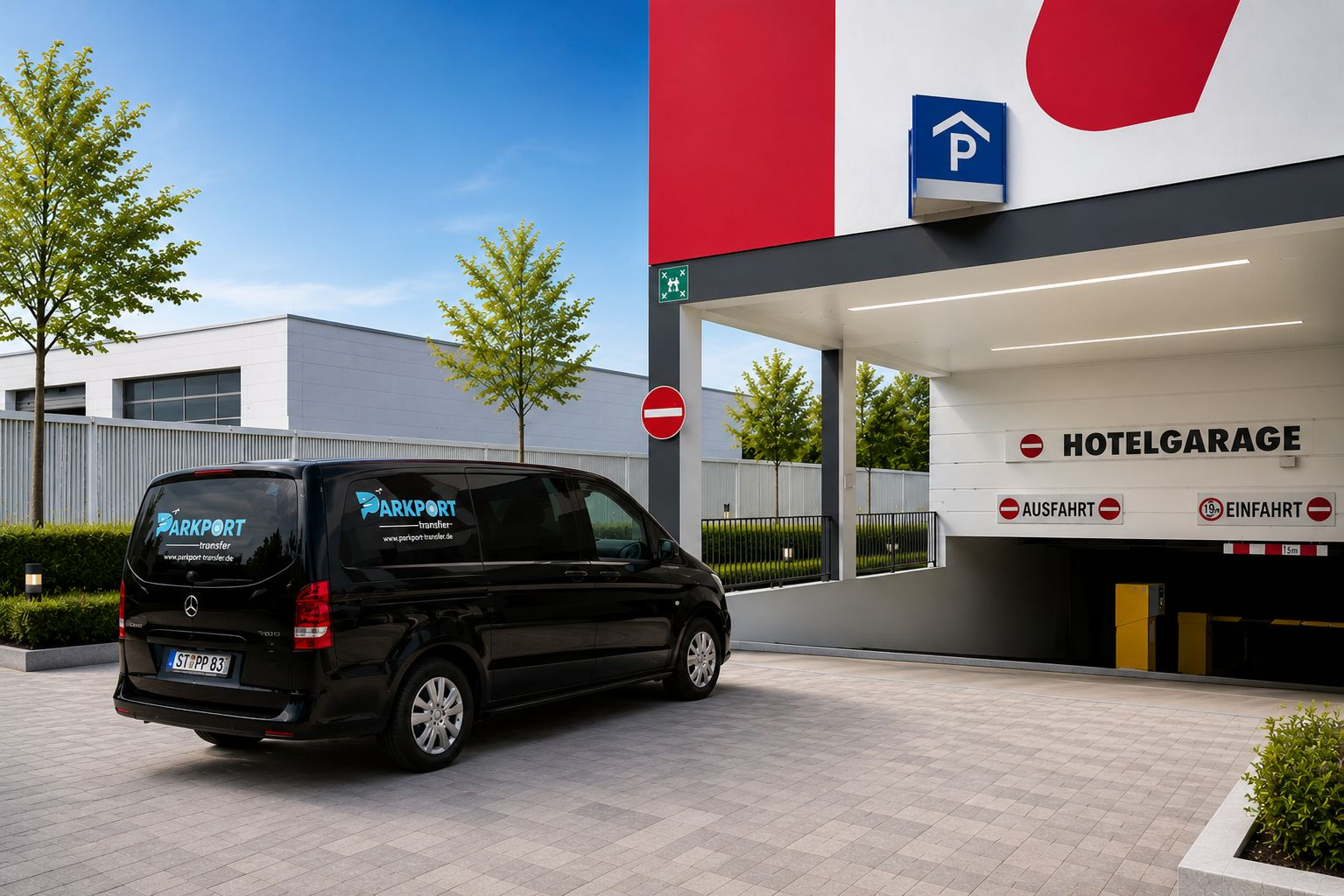 Parkport Shuttle Transfer zum Flughafen Frankfurt - Kostenloser Service